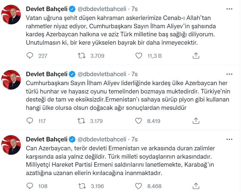 Devlet Bahçeli: Azerbaycan ile sonuna kadar dayanışma içindeyiz 2 image 8
