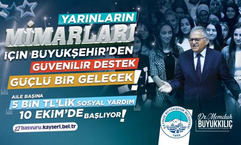 Kayseri Büyükşehir Belediyesi’nden Dar Gelirli Ailelere 5 Bin TL Sosyal Yardım Desteği 1 Kayseri Büyükşehir Belediyesi’nden Dar Gelirli Ailelere 5 Bin TL Sosyal Yardım Desteği
