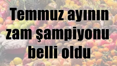 Temmuz Ayının Zam Şampiyonu Belli Oldu