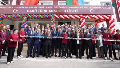 Bakü Türk Anadolu Lisesi açıldı, eğitimde iş birliği vurgusu
