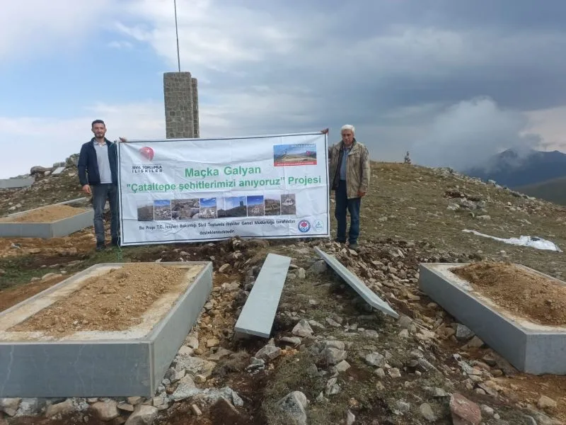 Çataltepe Şehitliği yenilendi, kahramanların hatırası ebedileştirildi