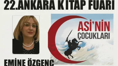 Emine Özgenç, ‘Asi’nin Çocukları’ ile 22. Ankara Kitap Fuarı’nda