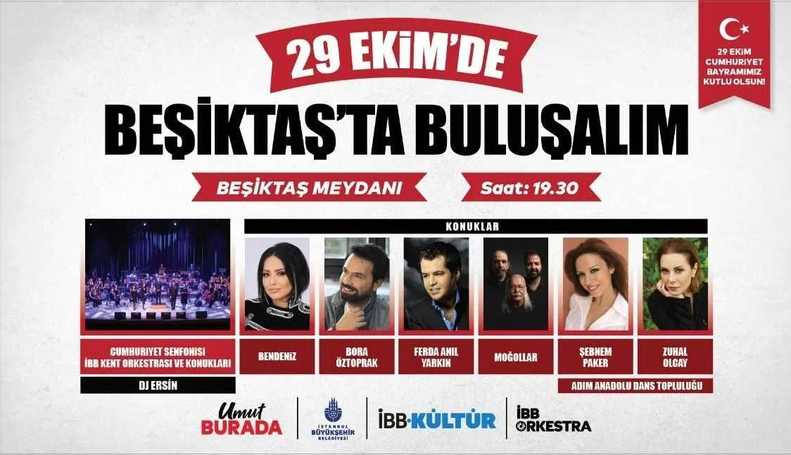 İBB’den 29 Ekim’e özel ücretsiz etkinlik takvimi açıklandı