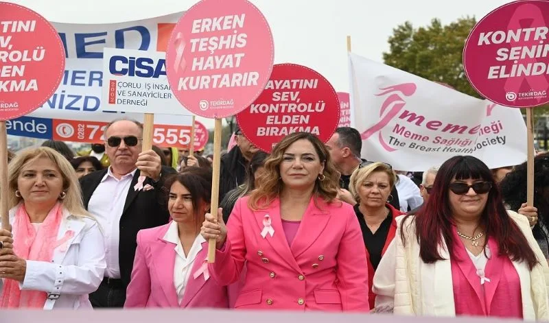 Tekirdağ’da Pembe Festival: Meme kanseri farkındalığı büyüyor