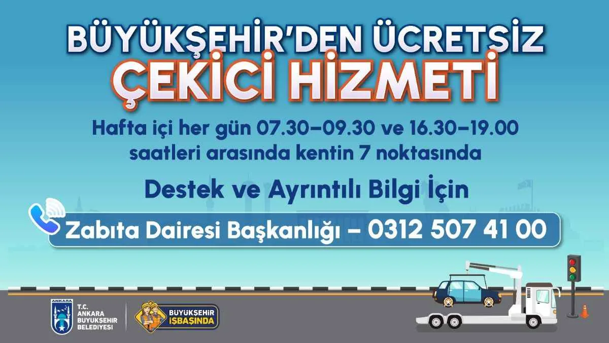 ABB, Ücretsiz Çekici Hizmeti ile Trafikte Mağduriyeti Azaltıyor
