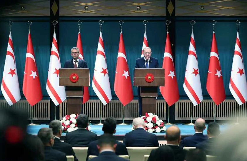 Kıbrıs meselesinde iki devlet vurgusu: Erdoğan ve Erhürman