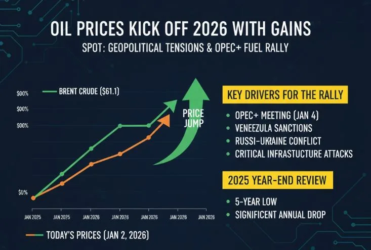 Petrol fiyatları 2026’ya yükselişle girdi, gözler OPEC+’ta